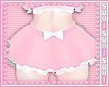 Dolls skirt pink /w