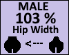 Hip Scaler 103% Male