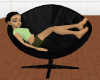 Black Anim Cuddle Chair