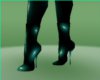 pvc teal berry boot