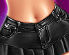 𝔈. Leather Mini Skirt
