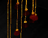 Gold&red deco chandelier