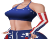 XK*4th of July Blue Top