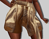 Gold Leather Shorts
