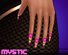 Pink/Lime Nails
