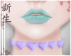 ☽ Choker Heart Lilac.