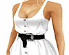 White Scarf Dress