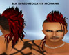 Blk Tip Red Layer Mohawk