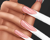 [V3] White French Nails