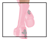 Cross boots-pink