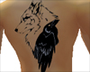 BBJ female wolf tattoo