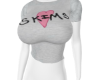 Grey Skims Heart Tee F