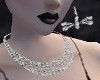 MmeSilver Lace Necklace