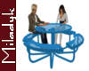 MLK Blue Picnic Table