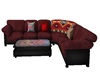 Wine Leather Sofa*