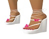 Wht and Pink Wedges