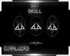 SET SKULL - Pentagram