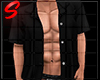Open Black Shirt