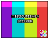 *R MissCutie484 Sticker 