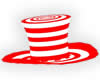 Top Hat (red & white) F