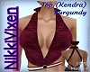 Kendra Top - Burgundy