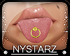 ✮ GoldRing Tongue Ring