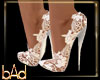 White Lace Wedding Heels