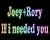 Joey+Rory If I needed yo