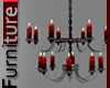 Red Candle Chandelier