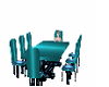 ESA Teal table & chairs