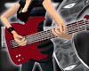 XLX Metal Red Guitar