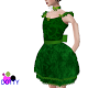 kid green velvet dress