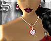 !*RubyRed Heart Necklace