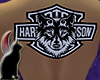Harley Davidson wolf tat