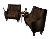 rustic coffee chairs