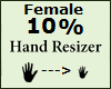 Hand Scaler 10% Female