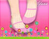 :Kawaii Pink Flat Shoes: