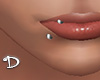 d| Metal lip piercing R