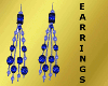 Blue Beaded Earrings