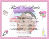 Jayda Birth Certificate