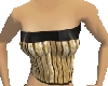 gold and black bustier