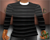 :Striped Black sweater