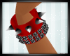 iF! Red spikes bangles