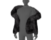 JW Black Fur Coat