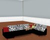 (SK) Zebra Pose Couch