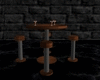round fire bar table 