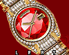 Gold Watch+Red Dia