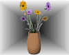 Flowers Clay Vase