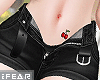 ♛iZa Black Open Short