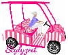Pink Peppermint Golf Car